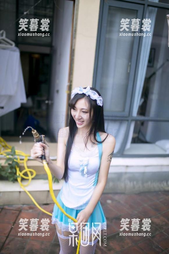 果团网-莫雅淇 果团网 - 莫雅淇穿皮衣后的样子,你在图库里找到模特了吗?