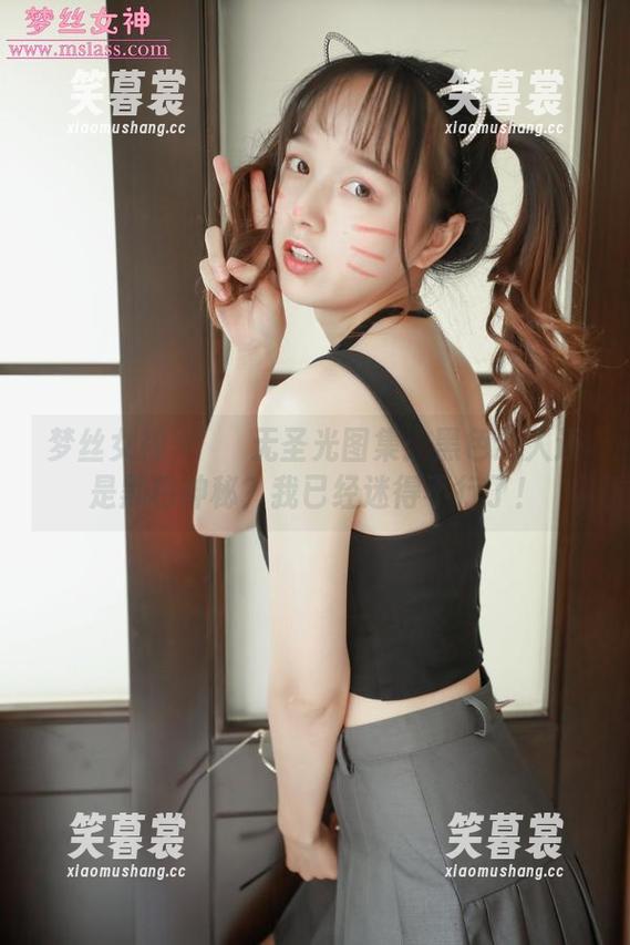 梦丝女神 - 玥玥无圣光图集：黑色迷人还是黑色神秘？我已经迷得不行了！